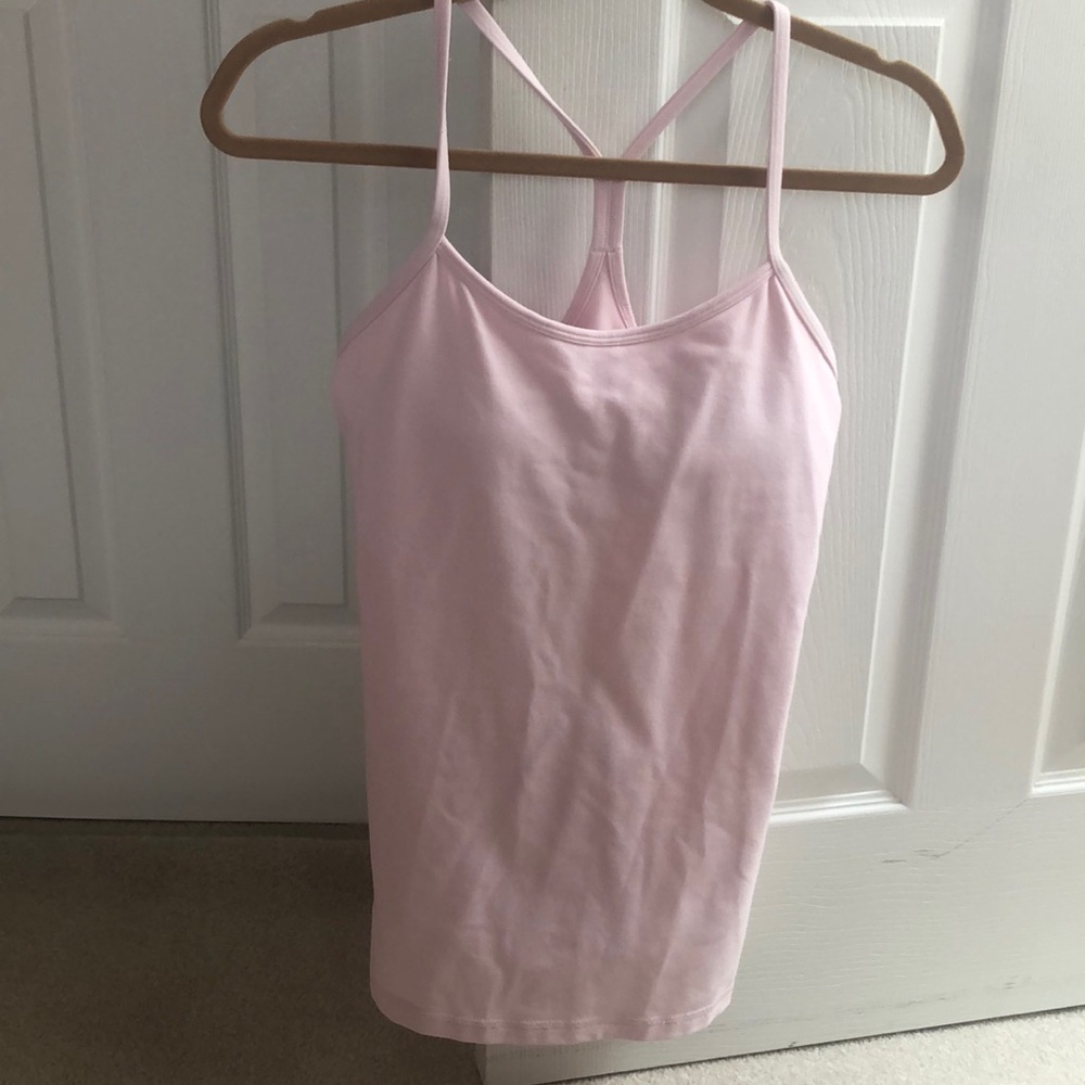 Pink Lululemon Racer Back Tank Top